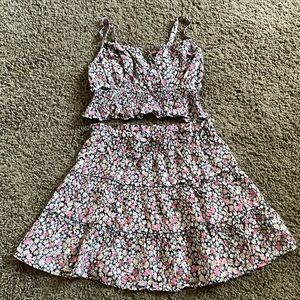 Wild Fable 2 piece floral skirt and top